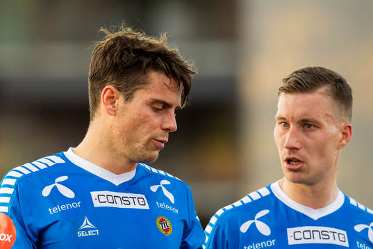 Simen Wangberg and Juhu Markus Pirinen of Tromsø look