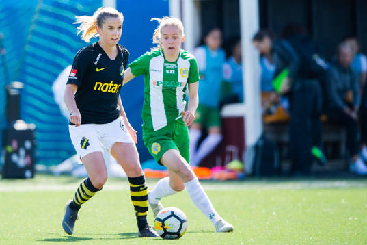 s Emma Danielsson och Hammarbys Hanna Lundkvist