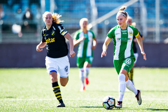 s Matilda Rosqvist och Hammarbys Emma Jansson