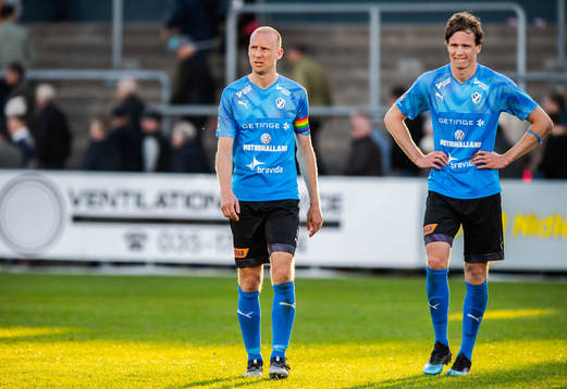 Halmstads Andreas Johansson och Alexander Berntsson deppar