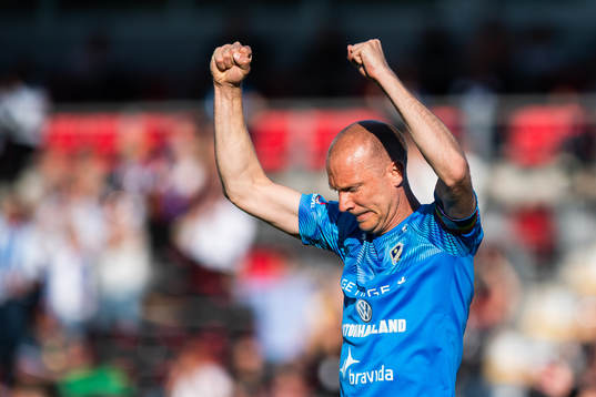 Halmstads Andreas Johansson jublar