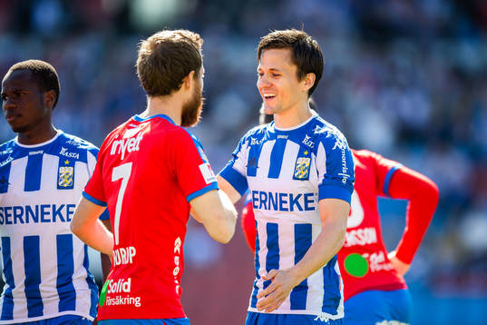 Helsingborgs Anders Randrup och IFK Göteborgs Lasse Vibe