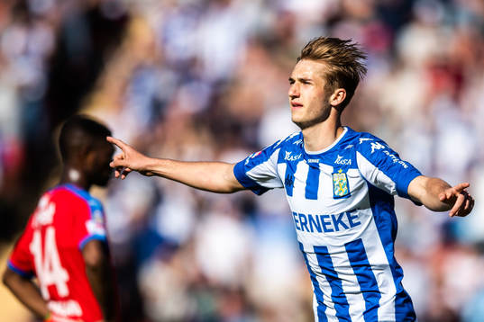 IFK Göteborgs Benjamin Nygren jublar