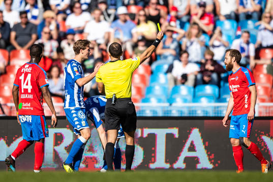 Helsingborgs Anders Randrup tilldelas en varning