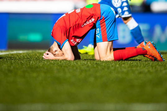 Helsingborgs Markus Holgersson deppar