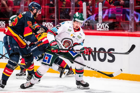 Djurgårdens Alexander Urbom och Frölundas Linus Nässén