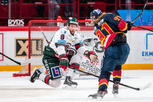 Frölundas Viktor Ekbom och Djurgårdens Axel Jonsson