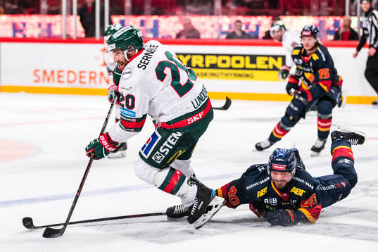 Frölundas Joel Lundqvist och Djurgårdens Jacob Josefson