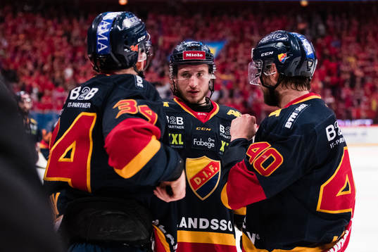 Djurgårdens Daniel Brodin, Jakob Lilja och Jacob Josefson
