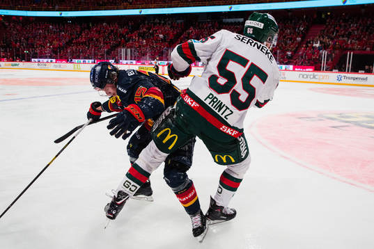 Djurgårdens Jakob Lilja och Frölundas David Printz