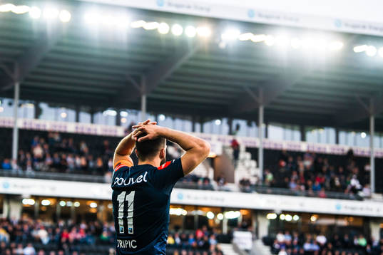 Zlatko Tripic of Viking looks dejected