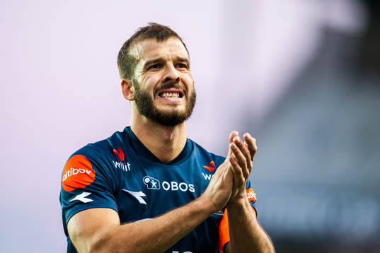 Zlatko Tripic of Viking looks dejected