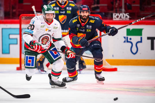 Frölundas Joel Lundqvist och Djurgårdens Jason Garrison