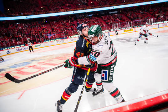 Djurgårdens Tom Nilsson och Frölundas Joel Lundqvist