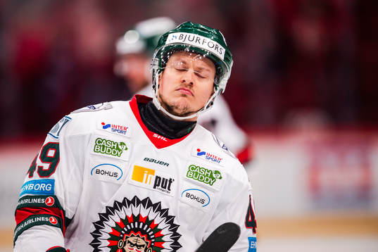 Frölundas Rhett Rakshani deppar