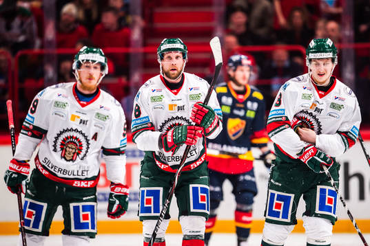 Frölundas Tim Söderlund, Viktor Ekbom och Jacob Moverare