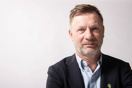 Peter Gerhardsson, förbundskapten för sveriges