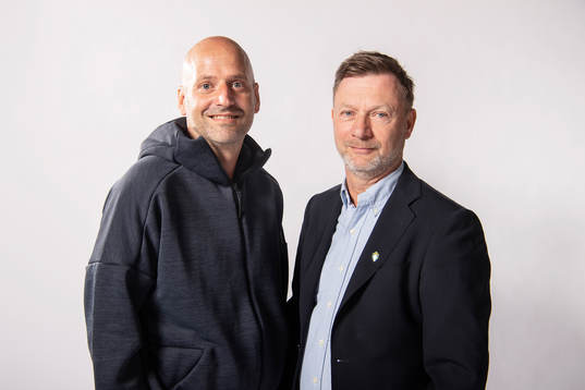 Magnus Wikman, assisterande förbundskapten och Peter