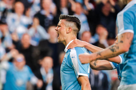 Malmö FFs Marcus Antonsson jublar