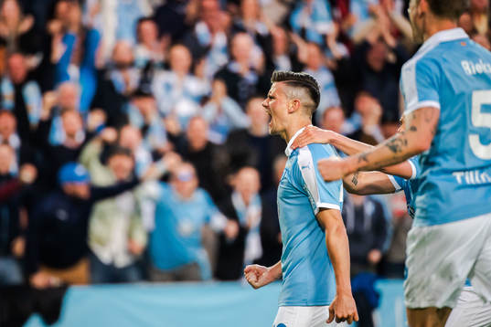 Malmö FFs Marcus Antonsson jublar