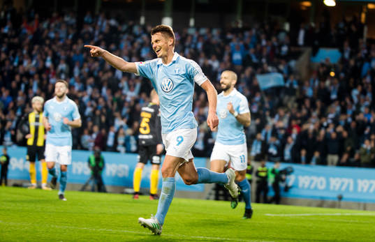 Malmö FFs Markus Rosenberg jublar