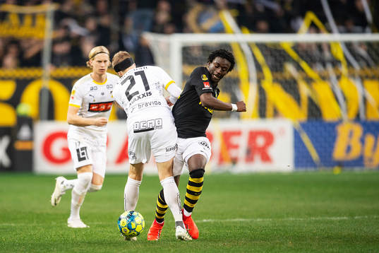 s Jack Lahne och AIK:s Daniel Sundgren
