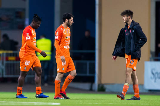 AFC Eskilstunas Samuel Nnamani , Anel Rashkaj och Wilhelm