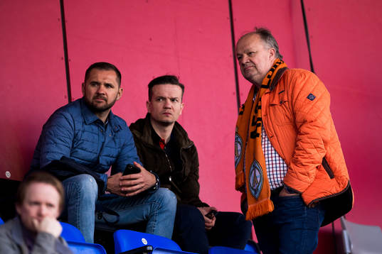 AFC Eskilstunas ordförande Alex Ryssholm (h)
