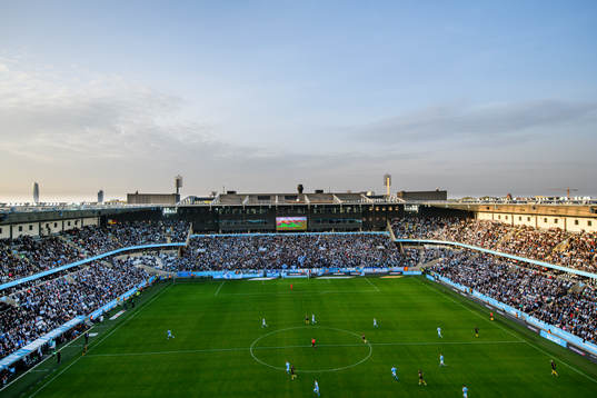 Interiörbild över stadion