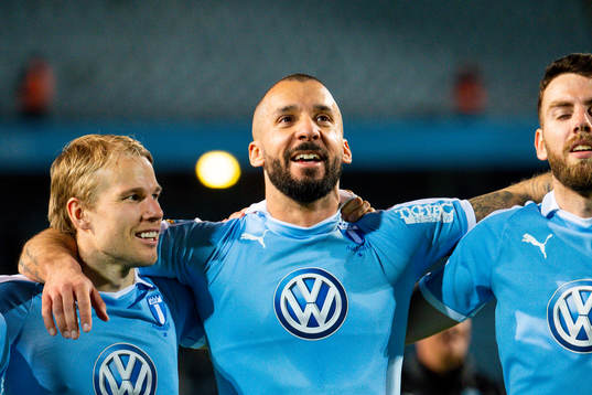 Malmö FFs Oscar Lewickim Guillermo Molins ocgh Erdal Rakip