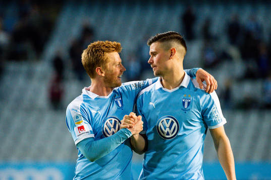 Malmö FFs Anders Christiansen och Marcus Antonsson