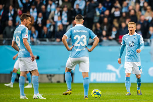 Malmö FFs Anders Christiansen deppar