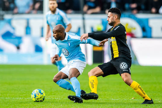 Malmö FFs Fouad Bachirou och Hammarbys Imad Khalili