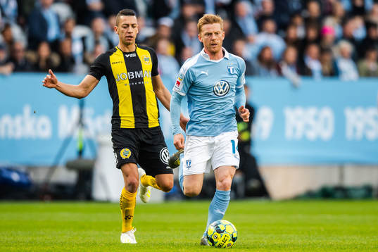 Malmö FFs Anders Christiansen och Hammarbys Nikola Djurdjic