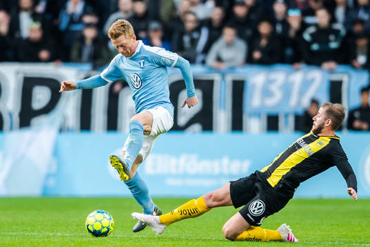 Malmö FFs Anders Christiansen och Hammarbys Darijan Bojanic