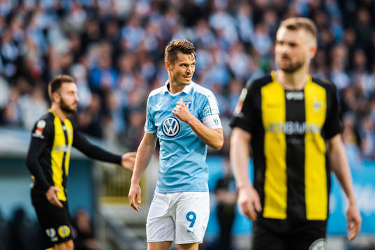 Malmö FFs Markus Rosenberg deppar