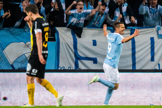 Malmö FFs Markus Rosenberg jublar