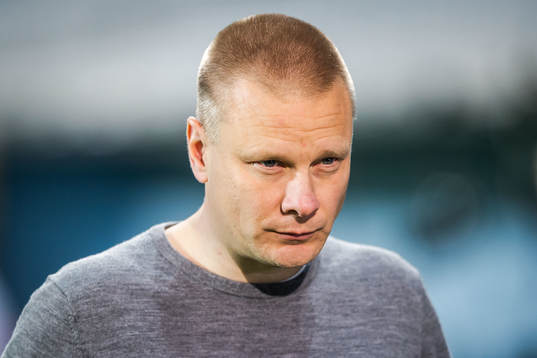 Hammarbys tränare Stefan Billborn deppar