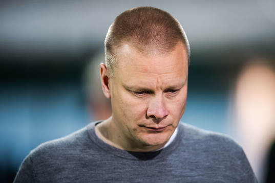 Hammarbys tränare Stefan Billborn deppar