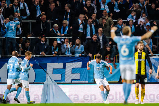 Malmö FFs Markus Rosenberg jublar