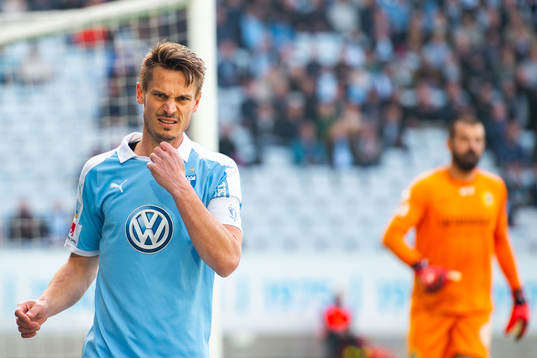 Malmö FFs Markus Rosenberg deppar