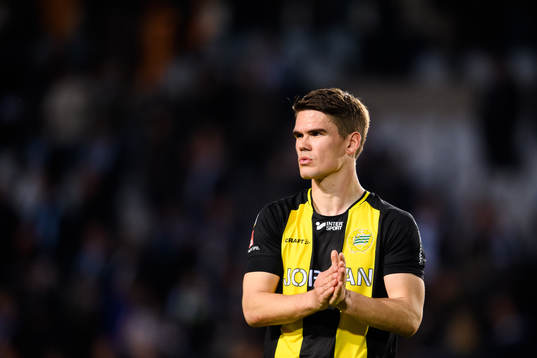 Hammarbys Vidar Örn Kjartansson deppar