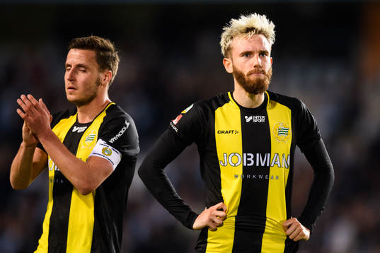 Hammarbys Jeppe Andersen och Simon Sandberg deppar