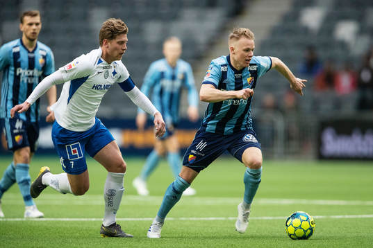 IFK Norrköpings Alexander Fransson och Djurgårdens Elliot