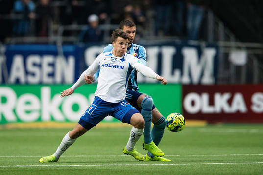 IFK Norrköpings Simon Skrabb Djurgårdens Erik Berg