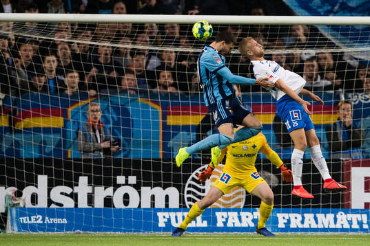 Djurgårdens Erik Berg gör 1-1