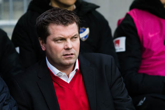 IFK Norrköpings tränare Jens Gustafsson innan