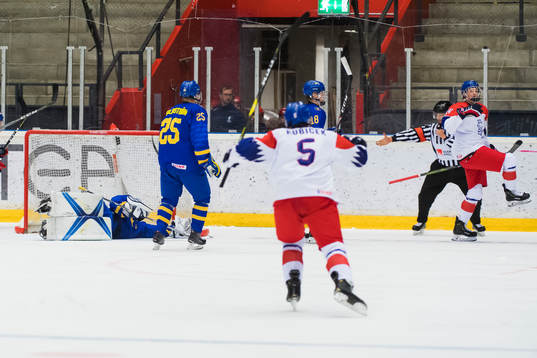 the czech republic Marcel Barinka made goal
