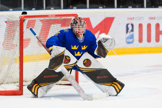 Swedens Goalkeeper Jesper Wallstedt of Sweden