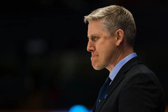 Swedens assisting coach Martin Dahlin